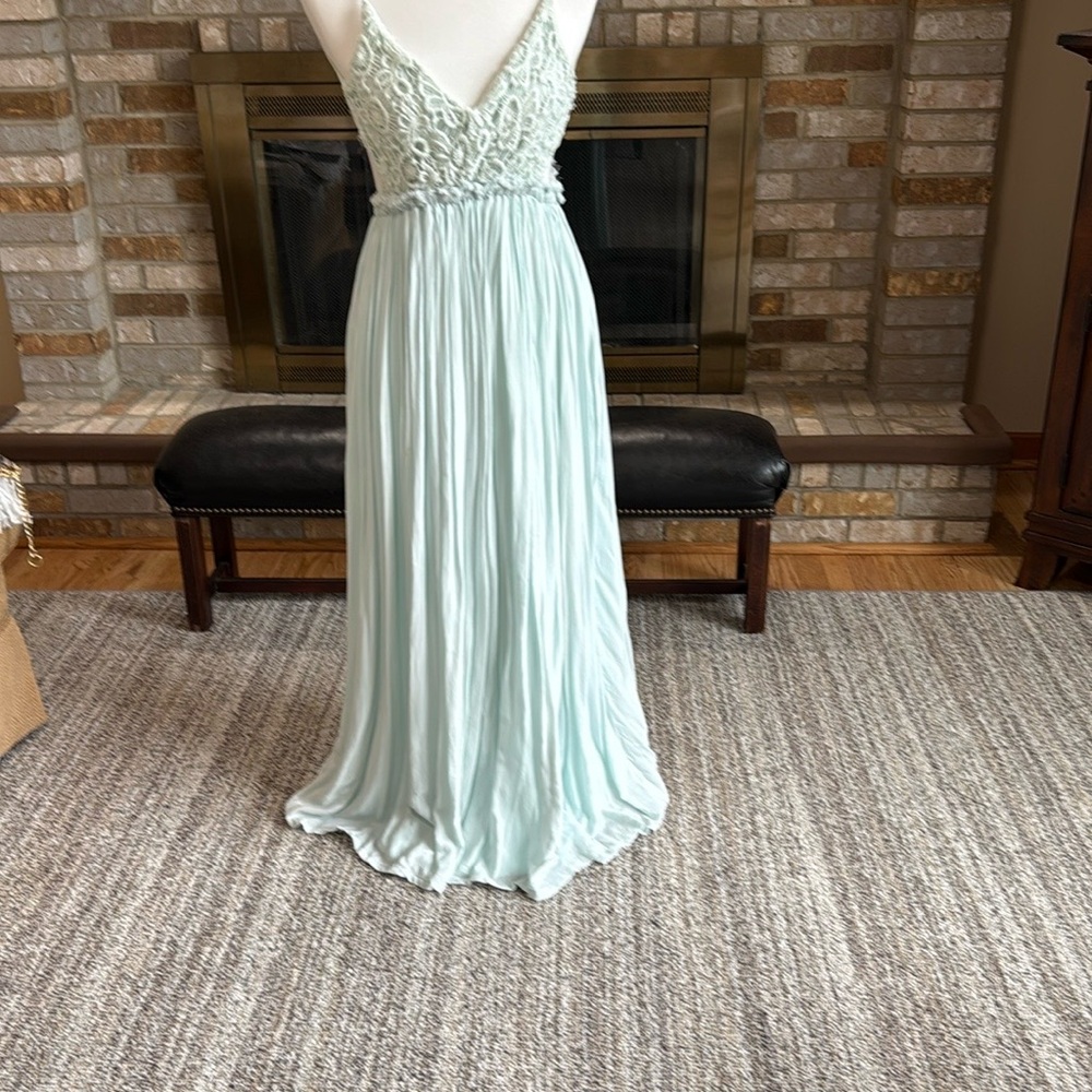 Necessary Clothing Light Blue Maxi Dress